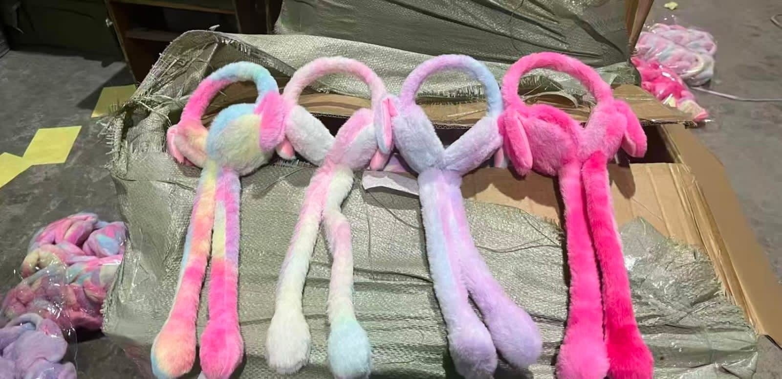 Furry Tie-Dye Ear Muffs