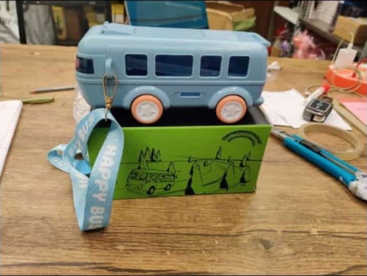 Kids Bus-Shaped Water Bottle