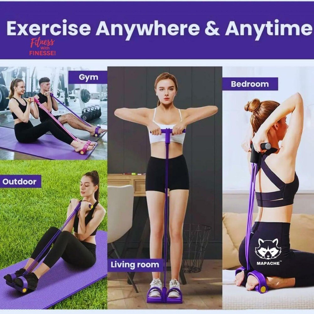 Pedal Resistance Exerciser (Purple) - wholesale bulk supply from SupplyKing, view 2