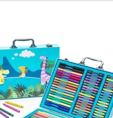 Plastic Coloring Kit - Dinosaur Case