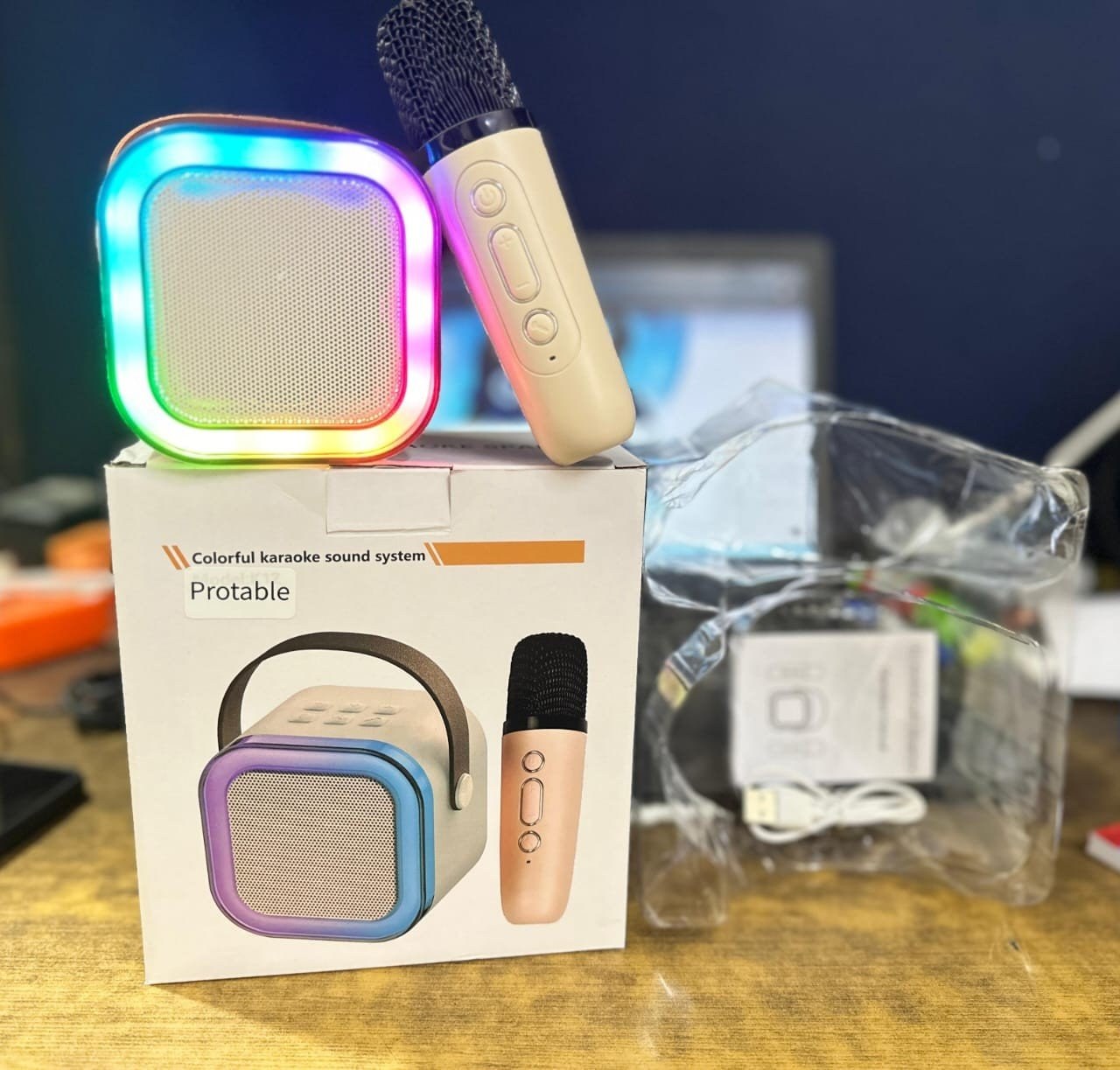 Portable Karaoke Speaker with Mic