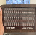 Wooden Savings Challenge Board